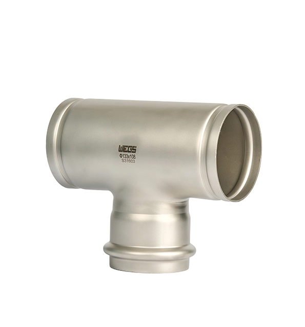 grooved reducing tee 